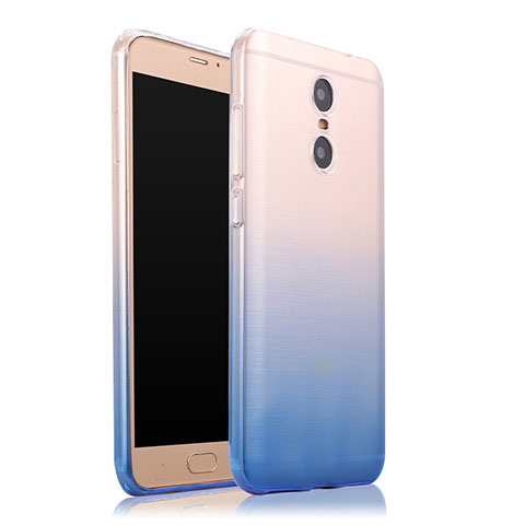 Carcasa Silicona Ultrafina Transparente Gradiente para Xiaomi Redmi Pro Azul