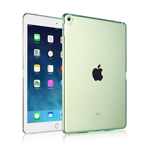 Carcasa Silicona Ultrafina Transparente para Apple iPad Pro 9.7 Verde