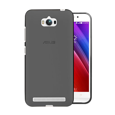 Carcasa Silicona Ultrafina Transparente para Asus Zenfone Max ZC550KL Gris