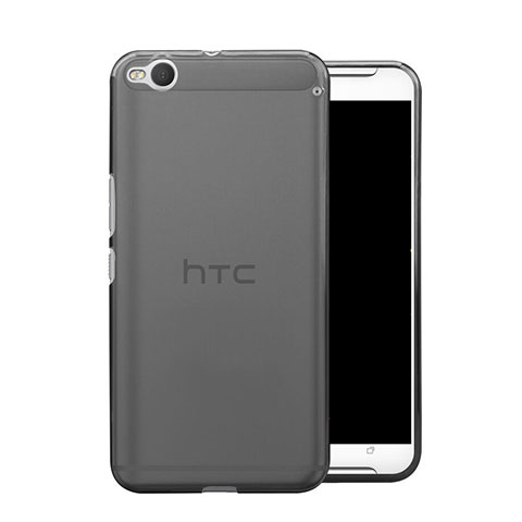 Carcasa Silicona Ultrafina Transparente para HTC One X9 Gris
