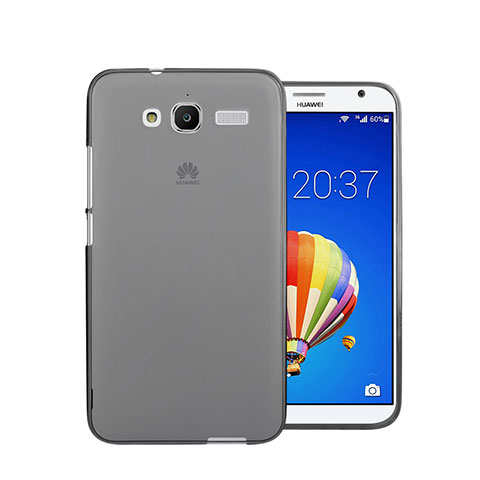 Carcasa Silicona Ultrafina Transparente para Huawei Ascend GX1 Gris