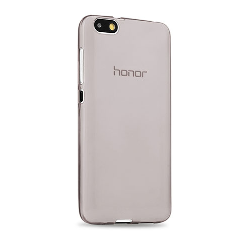 Carcasa Silicona Ultrafina Transparente para Huawei Honor 4X Gris