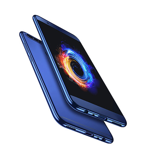 Carcasa Silicona Ultrafina Transparente para Huawei Honor 8 Pro Azul