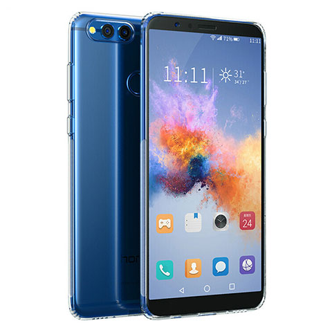 Carcasa Silicona Ultrafina Transparente para Huawei Honor Play 7X Claro