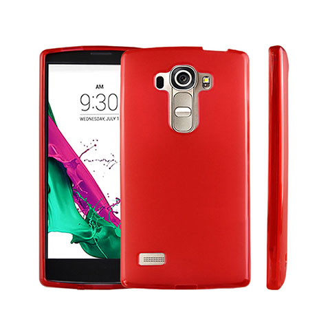 Carcasa Silicona Ultrafina Transparente para LG G4 Beat Rojo