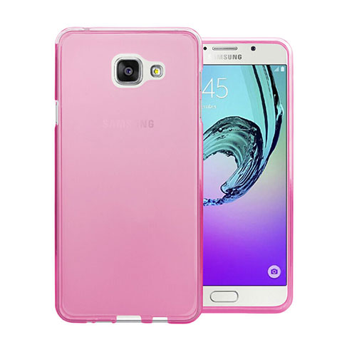 Carcasa Silicona Ultrafina Transparente para Samsung Galaxy A7 (2016) A7100 Rosa