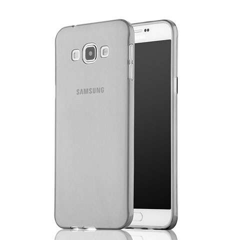 Carcasa Silicona Ultrafina Transparente para Samsung Galaxy A7 SM-A700 Gris