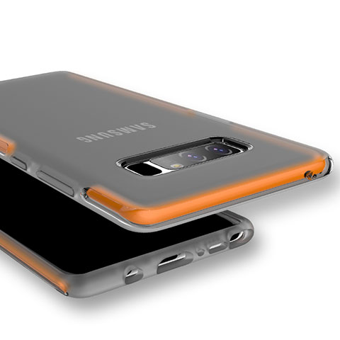 Carcasa Silicona Ultrafina Transparente para Samsung Galaxy Note 8 Naranja