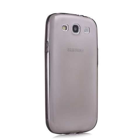 Carcasa Silicona Ultrafina Transparente para Samsung Galaxy S3 i9300 Gris