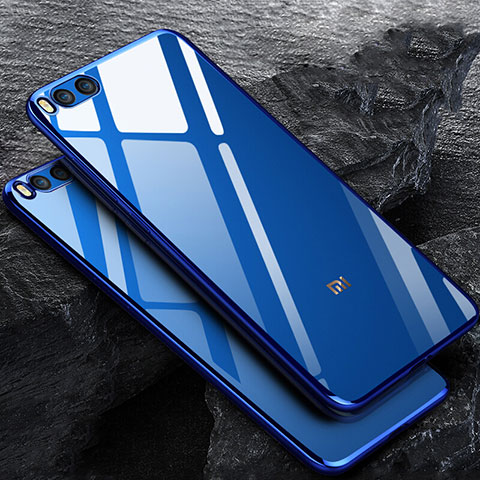 Carcasa Silicona Ultrafina Transparente para Xiaomi Mi Note 3 Azul