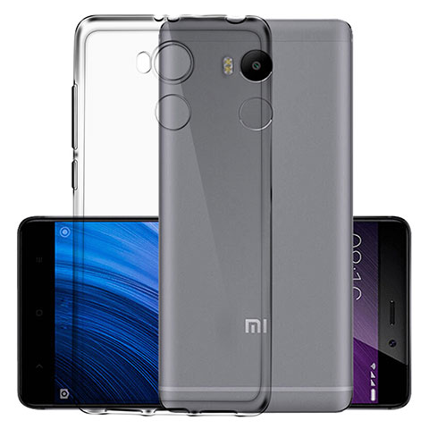 Carcasa Silicona Ultrafina Transparente para Xiaomi Redmi 4 Prime High Edition Gris