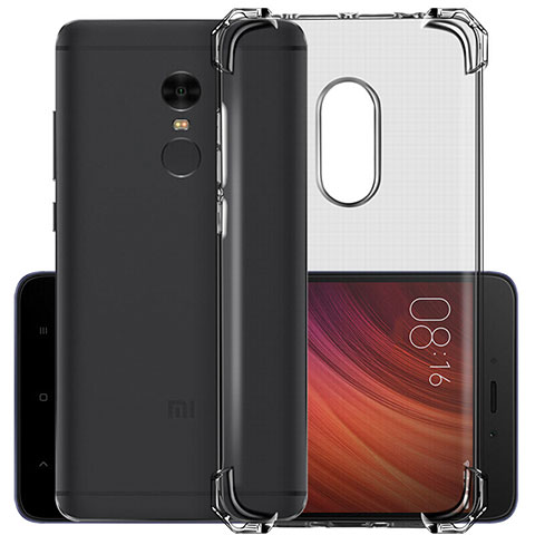 Carcasa Silicona Ultrafina Transparente para Xiaomi Redmi Note 4X Gris