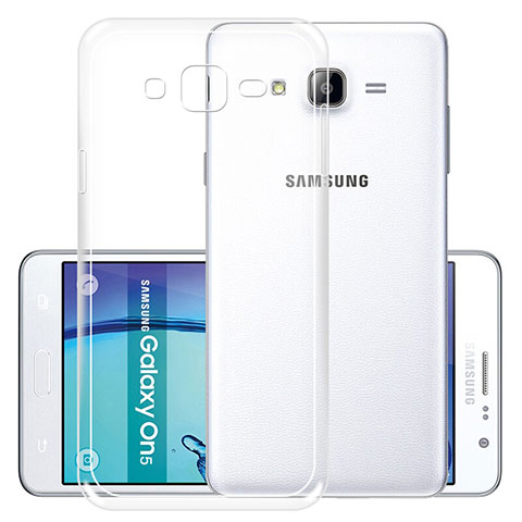 Carcasa Silicona Ultrafina Transparente R01 para Samsung Galaxy On5 G550FY Claro