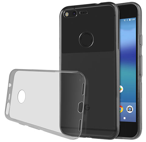 Carcasa Silicona Ultrafina Transparente T02 para Google Pixel Gris