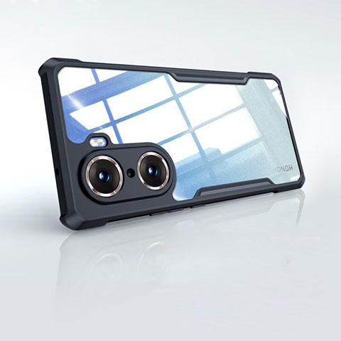 Carcasa Silicona Ultrafina Transparente T02 para Huawei Honor 60 5G Negro