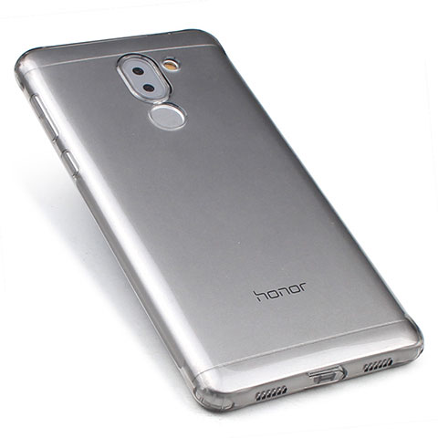 Carcasa Silicona Ultrafina Transparente T02 para Huawei Honor 6X Pro Gris