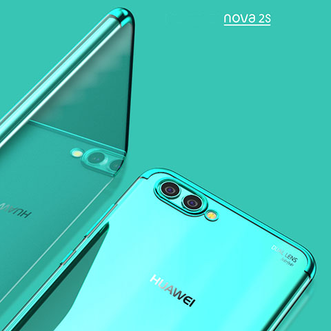 Carcasa Silicona Ultrafina Transparente T02 para Huawei Nova 2S Azul