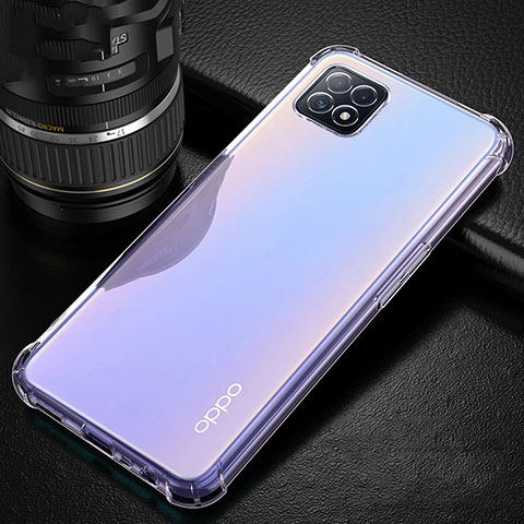 Carcasa Silicona Ultrafina Transparente T02 para Oppo A73 5G Claro