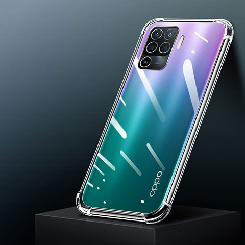 Carcasa Silicona Ultrafina Transparente T02 para Oppo F19 Pro Claro