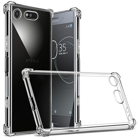 Carcasa Silicona Ultrafina Transparente T02 para Sony Xperia XZ1 Compact Claro