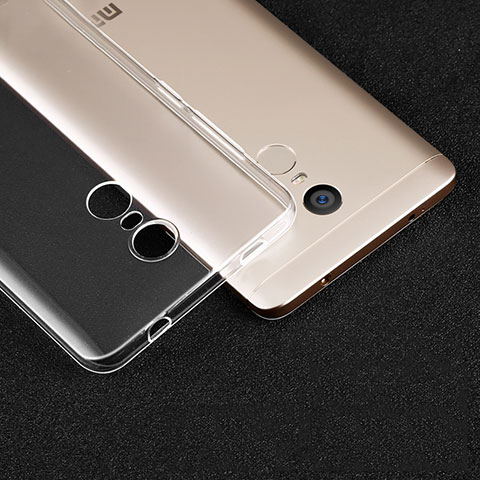 Carcasa Silicona Ultrafina Transparente T02 para Xiaomi Redmi Note 4 Claro