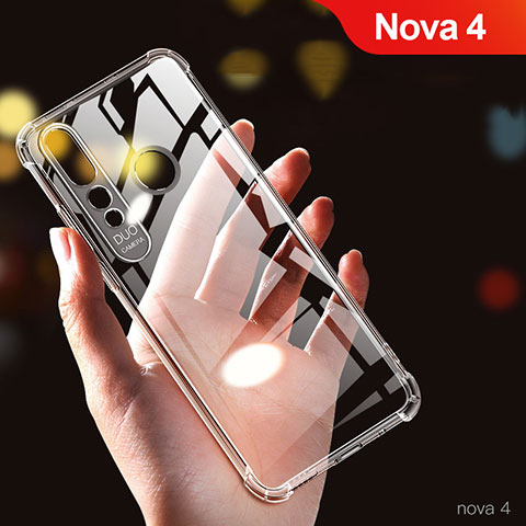 Carcasa Silicona Ultrafina Transparente T03 para Huawei Nova 4 Claro