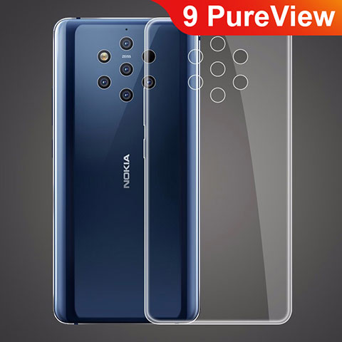 Carcasa Silicona Ultrafina Transparente T03 para Nokia 9 PureView Claro