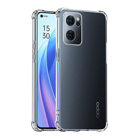 Carcasa Silicona Ultrafina Transparente T03 para Oppo Reno7 5G Claro