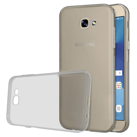 Carcasa Silicona Ultrafina Transparente T03 para Samsung Galaxy A5 (2017) Duos Gris