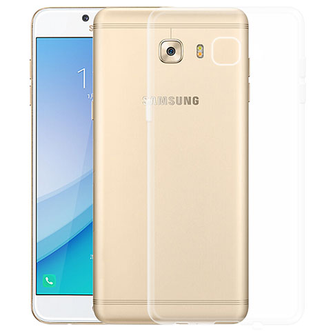 Carcasa Silicona Ultrafina Transparente T03 para Samsung Galaxy C7 Pro C7010 Claro