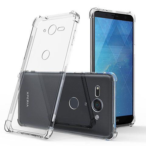 Carcasa Silicona Ultrafina Transparente T03 para Sony Xperia XZ2 Compact Claro