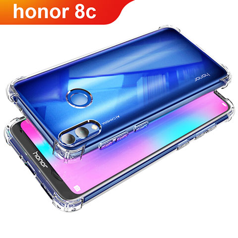 Carcasa Silicona Ultrafina Transparente T05 para Huawei Honor Play 8C Claro