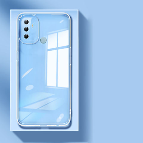 Carcasa Silicona Ultrafina Transparente T05 para Oppo A53s Claro