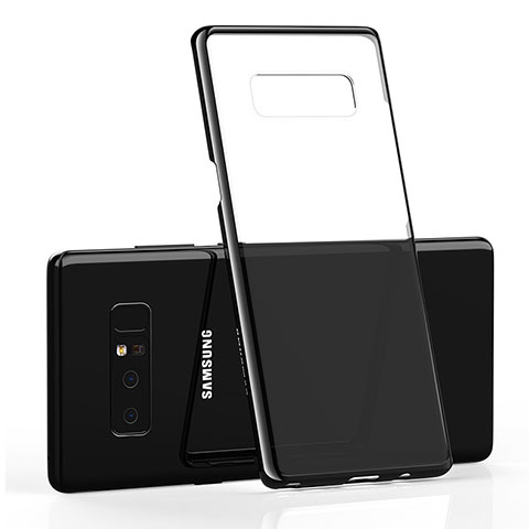 Carcasa Silicona Ultrafina Transparente T05 para Samsung Galaxy Note 8 Duos N950F Negro
