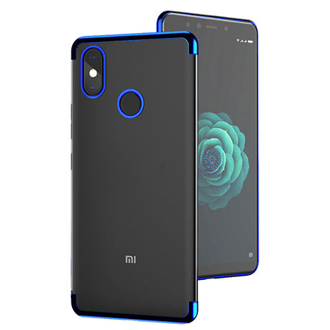 Carcasa Silicona Ultrafina Transparente T05 para Xiaomi Mi 6X Azul