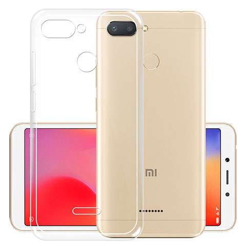 Carcasa Silicona Ultrafina Transparente T05 para Xiaomi Redmi 6 Claro