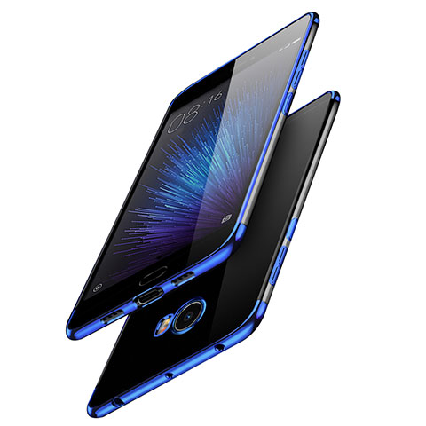 Carcasa Silicona Ultrafina Transparente T08 para Xiaomi Mi Note 2 Special Edition Azul