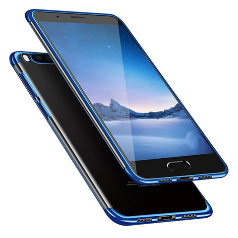 Carcasa Silicona Ultrafina Transparente T08 para Xiaomi Mi Note 3 Azul