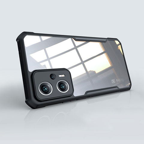 Carcasa Silicona Ultrafina Transparente T08 para Xiaomi Redmi Note 11T Pro+ Plus 5G Negro