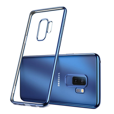Carcasa Silicona Ultrafina Transparente T09 para Samsung Galaxy S9 Plus Azul