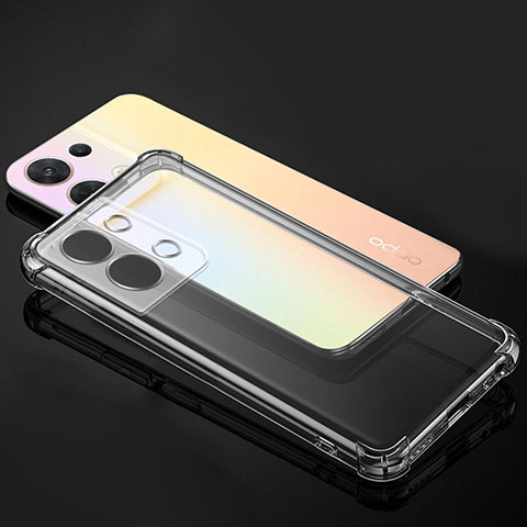 Carcasa Silicona Ultrafina Transparente T14 para Oppo Reno9 Pro+ Plus 5G Claro