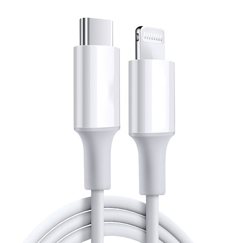 Cargador Cable USB Carga y Datos C02 para Apple iPhone 13 Pro Max Blanco
