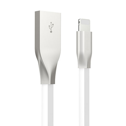 Cargador Cable USB Carga y Datos C05 para Apple iPhone 12 Max Blanco