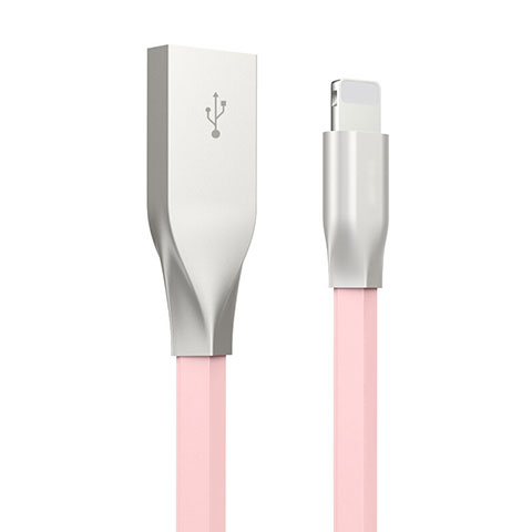 Cargador Cable USB Carga y Datos C05 para Apple iPhone 13 Pro Rosa