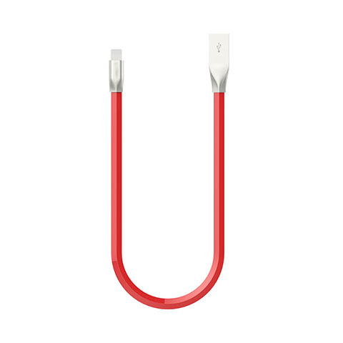 Cargador Cable USB Carga y Datos C06 para Apple iPhone 13 Pro Rojo