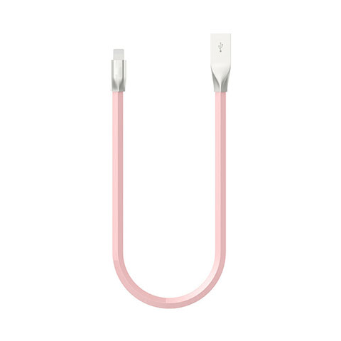 Cargador Cable USB Carga y Datos C06 para Apple iPhone 14 Plus Rosa