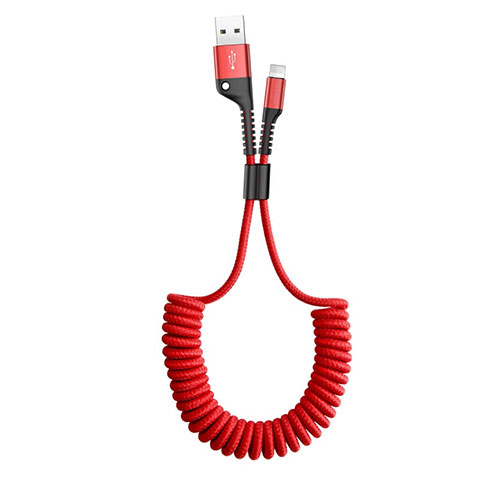 Cargador Cable USB Carga y Datos C08 para Apple iPad Pro 11 (2020) Rojo