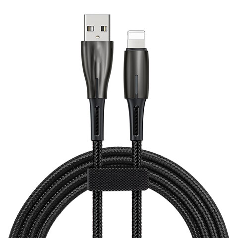 Cargador Cable USB Carga y Datos D02 para Apple iPhone 12 Pro Negro