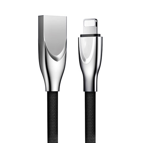 Cargador Cable USB Carga y Datos D05 para Apple iPhone 5S Negro