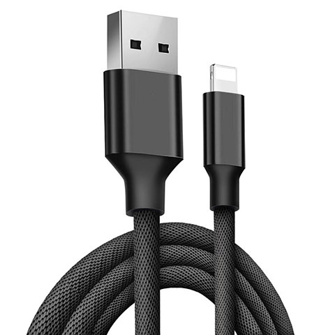 Cargador Cable USB Carga y Datos D06 para Apple iPhone 14 Pro Negro